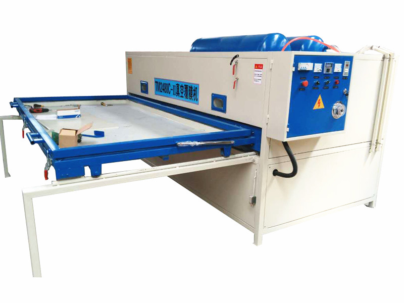 側(cè)出臺(tái)半自動(dòng)雙工位真空覆膜機(jī)